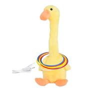 Ring Tossing Game for Kids - Electronic Animal Duck Ring Toy | Outdoor Games Ducsk Rings Toy, Carnival Duck Rings Toys Game USB Electric Cute Ducks