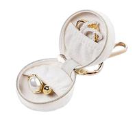 Ring Travel Case with Keychain Holder | Portable Ring Organizer Pouch Box For Travel, Work, Gym, Sports, Backpack, Perfect For Women & Girls To Store Jewelry Safely