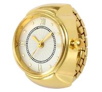 Ring Watch - Fashion Finger Watch For Men Women | Portable Creative Clock Ring With Organic Glass Mirror | Stylish Casual Watches Accessory For Christmas Birthday | Accurate Timekeeping With Lon