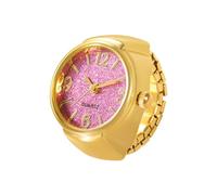Ring Watch - Reloj analógico vintage para mujeres y hombres, relojes novedosos con visualización de hora precisa, adecuados para aniversario, Navidad, vacaciones, regalos de graduación, Roses Red