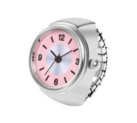 Ring Watchs Mujeres - Simple Cuarzo Watch Finger, Reloj de Dedo portátil | Accesorios Elegantes Novedad creativos Parejas Cool Watch Rings, Calendario Creativo para la Novedad para l, Rosa, Se