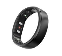 RingConn Gen 2 Anillo Inteligente - Negro - Talla 6 | Monitoriza el sueño, el estrés, la frecuencia cardíaca y la salud femenina. Sin suscripción y hasta 12 días.