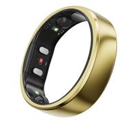 RingConn Gen 2 Oro, Anillo inteligente, IP68, 12 mAh, Monitor cardíaco, Compatible iOS/Android