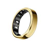 RingConn Gen 3, Primer Anillo Inteligente del Mundo con Tendencias Vasculares, Sin Suscripción, Alertas por Vibración, Sueño, Fitness, Frecuencia Cardíaca, 14 Días de Batería(8, Oro Real)