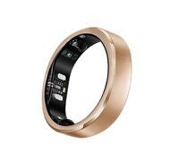 RingConn Gen 3, Primer Anillo Inteligente del Mundo con Tendencias Vasculares, Sin Suscripción, Alertas por Vibración, Sueño, Fitness, Frecuencia Cardíaca, 14 Días de Batería(9, Oro Rosa Cepillado)