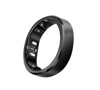 RingConn Gen 3, Primer Anillo Inteligente del Mundo con Tendencias Vasculares, Sin Suscripción, Alertas por Vibración, Sueño, Fitness, Frecuencia Cardíaca, 14 Días de Batería(12, Negro Mate)