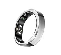 RingConn Gen 3, Primer Anillo Inteligente del Mundo con Tendencias Vasculares, Sin Suscripción, Alertas por Vibración, Sueño, Fitness, Frecuencia Cardíaca, 14 Días de Batería(12, Plata Futurista)