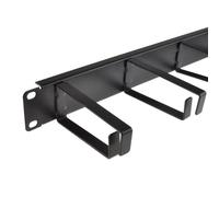 Ringed Cable Manejo Barra 1U con 5 Grande 10 cm Rings Datos Gabinete 19 Inch Estante [1U with 5 Large Rings]