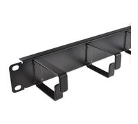 Ringed Cable Manejo Barra 1U con 5 Metal Rings Datos Gabinete 19 Inch Estante [1U with 5 Metal Rings]