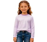 Ringelshirt Kinder Rot-Weiss Strifte Langarmshirt Mädchen Jungen Hemdglunker Rundhals T-Shirt Oberteil Gestreifte Longsleeve Strift Pullover Marinero Karneval Faschingskostüm, 3-14 Jahre, C-light