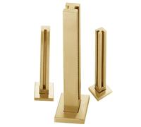 Ringhiera in acciaio inox dorato in vetro - Balaustra da 80 cm per scale patio terrazza recinze - di balaustra terminale dule per pannelli in vetro e sicurezza esterna