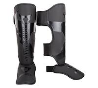 Ringhorns Charger Espinilleras de Boxeo, Unisex Adulto, Negro/Negro, M