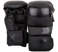 Ringhorns Charger Guantes Sparring de MMA, Unisex Adulto, Negro/Negro, L/XL