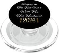 Ringing In New Year For Couple Hot Husband 2026 Celebrate PopSockets PopGrip para MagSafe
