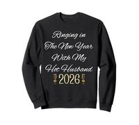 Ringing In New Year For Couple Hot Husband 2026 Celebrate Sudadera