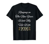 Ringing In New Year For Couple Hot Wife 2026 Celebrate Camiseta