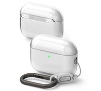 Ringke Air Funda para AirPods Pro 3, Grosor de 1,3 mm Sensación sin Funda Ligera Delgada y Linda Carcasa con Mosquetón para Mujeres y Hombres - Transparente