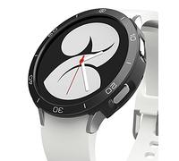 Ringke Air Sports + Bezel Styling Compatible con Samsung Galaxy Watch 4 (40mm) Funda TPU Parachoque Protectora + Protector Adhesiva de Reloj Bisel - Black / 11 (AL) Black