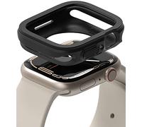 Ringke Air Sports Diseñado para Funda Apple Watch Series 9, 8, 7 (45 mm), SE 3, 2, 1 (44 mm) Carcasa de TPU Suave, Flexible, Ligera y Delgada para Mujeres y Hombres - Black