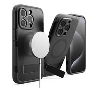 Ringke Alles Diseñado para Funda iPhone 15 Pro MAX, Carcasa Protectora con Soporte Compatible con MagSafe Case Potente Magnética Recortes Precisos para Lentes de Cámara - Black