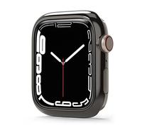 Ringke Bezel Styling Compatible con Protector Apple Watch Series 9, 8, 7 (45mm) Funda Adhesiva Acero Inoxidable para Reloj Bisel - Graphite (45-11)