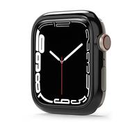 Ringke Bezel Styling Compatible con Protector Apple Watch Series 9, 8, 7 (45mm) Funda Adhesiva Acero Inoxidable para Reloj Bisel - Black (45-03)