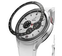 Ringke Bezel Styling Compatible con Protector Samsung Galaxy Watch 4 Classic (46mm) Carcasa Adhesiva Acero Inoxidable para Reloj Bisel, Funda Galaxy Watch 4 Classic 46mm - 46-03 (ST) Black