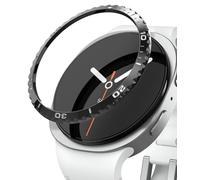 Ringke Bezel Styling Compatible con Protector Samsung Galaxy Watch 8 (44mm), Funda Liviana con Antirrayaduras Elegante Marco de Acero Inoxidable - 44-02 (ST) Black