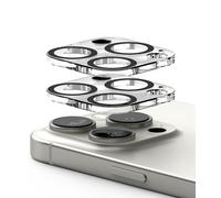Ringke Camera Glass Compatible con Protector Camara iPhone 16 Pro Max y Protector Camara iPhone 16 Pro, Vidrio Templado Protector para Cámara - 2 Pack