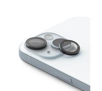 Ringke Camera Lens Frame Glass Compatible con Protector Camara iPhone 15 y Protector Camara iPhone 15 Plus, Vidrio Templado Protector para Cada Lente de Cámara - Black