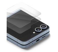 Ringke Cover Display Glass Compatible con Protector Pantalla Samsung Galaxy Z Flip 7 FE y Z Flip 6, Cristal Templado Premium 9H, a Prueba de Roturas - 2 Unidades