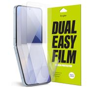 Ringke Dual Easy Film Compatible con Protector Pantalla Samsung Galaxy Z Flip 7 FE y Z Flip 6, Recubrimiento de Reparación Auto-Reparable - 2 Unidades