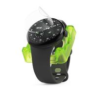 Ringke Dual Easy Pro Film Compatible con Protector Pantalla Google Pixel Watch 4 (45mm), Protección de 4 Capas con Herramienta de Instalación Fácil - 2 Unidades