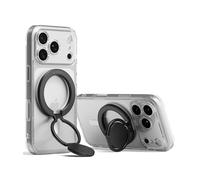 Ringke Dual Magnetic Smart Holder [Compatible con MagSafe] Soporte con Agarre, Doble Imán Potente, Soporte Plegable de 3 Niveles para Gimnasio, iPhone, Galaxy, Pixel - Black