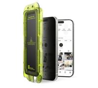 Ringke Easy Slide Privacy Tempered Glass Compatible con Protector Pantalla iPhone 17, Súper Fácil de Instalar, Cristal Templado de Privacidad Antiespía - 2 Unidades