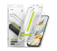 Ringke Easy Slide Tempered Glass Compatible con Protector Pantalla Google Pixel 9a, Vidrio Cristal Templado con Herramienta para Fácil Instalación - 2 Pack