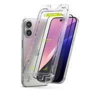 Ringke Easy Slide Tempered Glass Compatible con Protector Pantalla iPhone 16 y iPhone 15, Protector de Pantalla Fácil de Instalar, Cristal Templado con Herramienta de Instalacion - 2 Pack