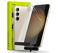 Ringke Full Cover Glass Compatible con Protector de Pantalla Galaxy S23 (2023), [Protección Máxima] Protector de Pantalla Cristal Templado - 2 Piezas