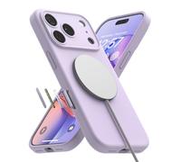 Ringke Funda para iPhone 17 Pro Max [Silicone Magnetic Light Purple] | Compatible con MagSafe, Funda de Silicona Suave al Tacto, Ligera, Delgada y Estilizada para Mujeres y Hombres