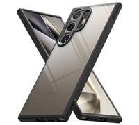 Ringke Fusion Bold Compatible con Funda Samsung Galaxy S24 Ultra 5G, No Más Descoloramiento, Carcasa Transparente Antideslizante con Buen Agarre - Black