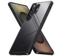 Ringke Fusion Bold Compatible con Funda Samsung Galaxy S25 Ultra, No Más Descoloramiento, Carcasa Transparente Antideslizante con Buen Agarre - Black