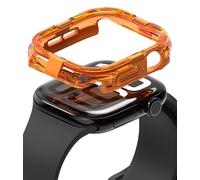 Ringke Fusion Bumper Diseñado para Funda Apple Watch Series 11 y Series 10 (46 mm) Protector Ligera y Elegante de Doble Capa - Neon Orange
