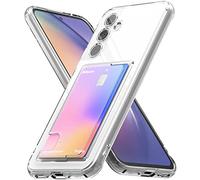 Ringke Fusion Card Compatible con Funda A54 5G (2023), [Delgada] Funda con Porta Tarjeta Ligera - Clear