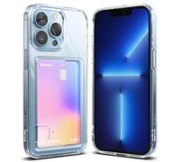 Ringke Fusion Card Compatible con Funda iPhone 13 Pro (2021) Carcasa con Soporte para Tarjeta, Funda con Porta Tarjeta Delgada Ligera - Clear