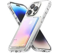 Ringke Fusion Card Compatible con Funda iPhone 14 Pro 6.1 Pulgadas, Carcasa con Soporte para Tarjeta, Funda con Porta Tarjeta Delgada Ligera - Clear