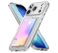 Ringke Fusion Card Compatible con Funda iPhone 17 Pro, Sostiene hasta 1 Tarjeta, Carcasa de Teléfono con Tarjetero Incorporado para Mujeres y Hombres - Clear