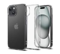 Ringke Fusion Compatible con Funda iPhone 15 Plus, Resistente al Aceite y la Suciedad, Revestimiento UV para Rayaduras y Resistente a la Decoloración - Matte Clear