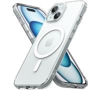 Ringke Fusion Compatible con Funda iPhone 15 y Compatible con MagSafe, Resistente al Aceite y la Suciedad, Revestimiento UV para Rayaduras y Resistente a la Decoloración - Magnetic Matte Clear
