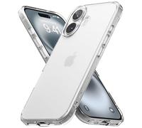 Ringke Fusion Compatible con Funda iPhone 16 Plus, Resistente al Aceite y la Suciedad, Revestimiento UV para Rayaduras y Resistente a la Decoloración - Matte Clear