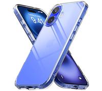 Ringke Fusion Compatible con Funda iPhone 16 Plus, Revestimiento UV para Rayaduras y Resistente a la Decoloración - Clear